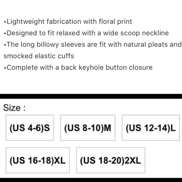 🆕⚠️1 Left: XL Floral Multicolored Printed Blouse - Picture 5 of 5